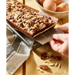 Moule à Tarte Rectangulaire Inox Perforé Amovible 35 x 10 cm x H 3,5 cm De Buyer