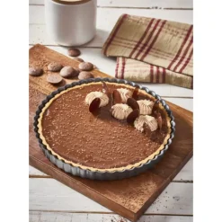 Moule Anti Adhésif Tarte Cannelée Fond Amovible Ø 32 cm x H 3 cm De Buyer