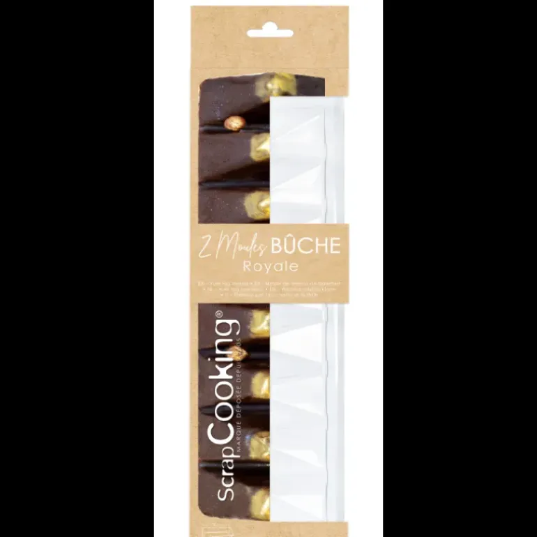 Moule Bûche Royale 29,5 cm PET Scrapcooking (x2)
