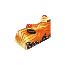 Moule Bûches décors feuilles (x12)