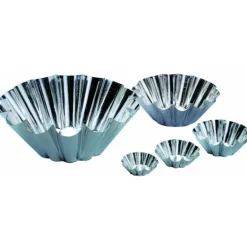 Moule Brioche Fer Blanc 14 côtes Ø 16 cm x H 6,5 cm