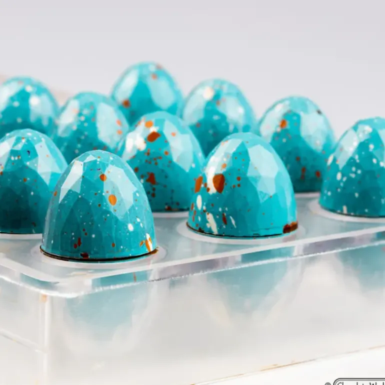 Moule Chocolat Balle à Facettes 2,6 cm (x24) Chocolate World