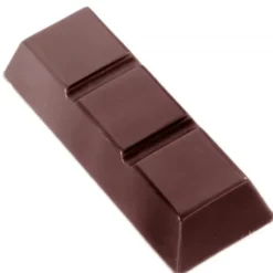 Moule Chocolat Barre 3 Carrés (x15) Chocolate World