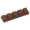 Moule Chocolat Barre 5 Rectangles (x20) Chocolate World