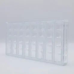 Moule Chocolat Barre Carrés Bombés 117 mm (x8) Chocolate World