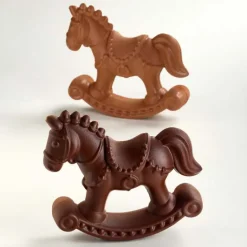 Moule Chocolat Cheval à Bascule 17,5 x 5,5 cm x H 15,5 cm (x2) Pavoni