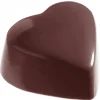 Moule Chocolat Cœur Haut Plat 3,5 x 3,1 cm (x24) Chocolate World