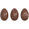 Moule Chocolat Oeuf Motifs Pâques 6,2 cm (x12) Chocolate World