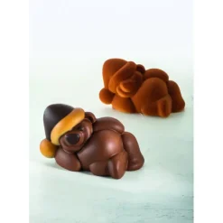 Moule Chocolat Ourson Teddy 18,5 x 11 cm x H 10,6 cm (x2) Pavoni