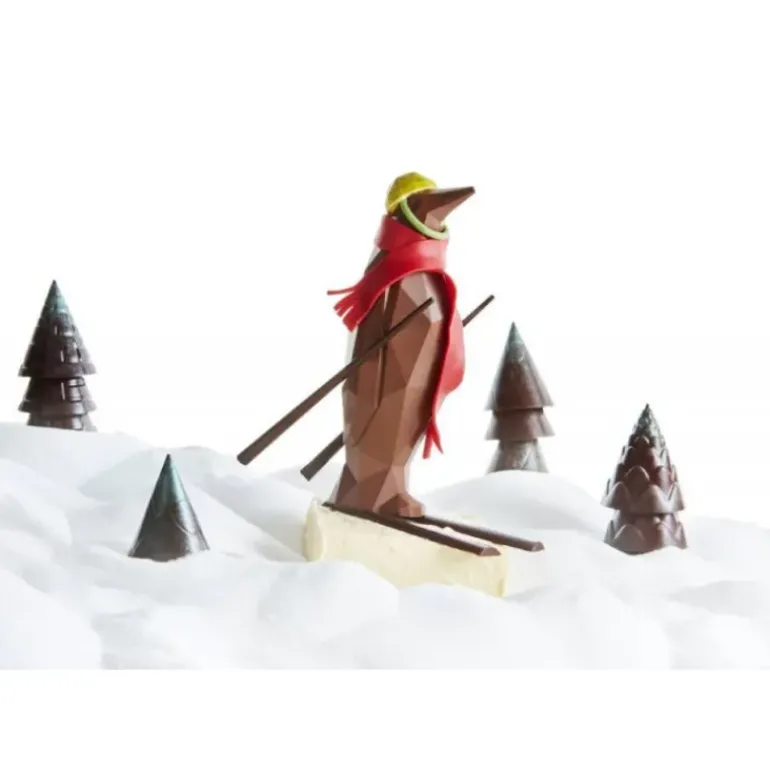 Moule Chocolat Pingouin Origami 18 cm (x2) Barry