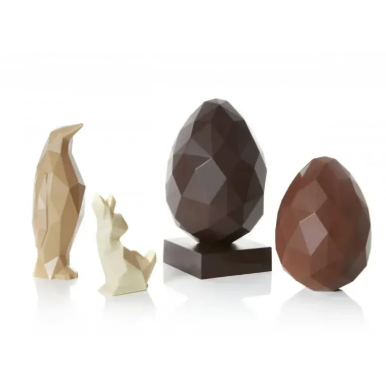 Moule Chocolat Pingouin Origami 18 cm (x2) Barry
