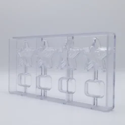 Moule Chocolat Sucette Étoile (x4) Chocolate World