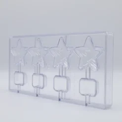 Moule Chocolat Sucette Étoile (x4) Chocolate World