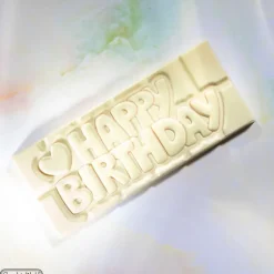 Moule Chocolat Tablette Happy Birthday (x4) Chocolate World