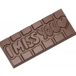 Moule Chocolat Tablette I Miss You (x4) Chocolate World