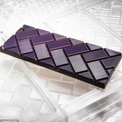 Moule Chocolat Tablette Rectangles Obliques (x4) Chocolate World