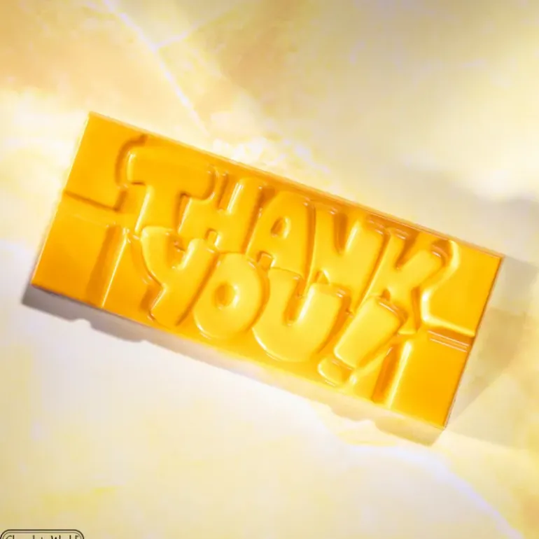 Moule Chocolat Tablette Thank You (x4) Chocolate World