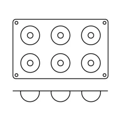 Moule demi sphère bout enfoncé silicone souple pro