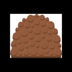 Moule Embout de Bûche 9010 Bulle 8,8 x 7,5 cm (x6)