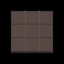 Moule Embout de Bûche Carré 9009 Carreaux 8 cm (x6)