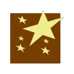 Moule Embout de bûche Carré Etoiles 84 x 82 mm Mallard Ferrière