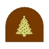 Moule Embout de bûche Sapin de Noël 78 x 85 mm Mallard Ferrière