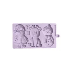 Moule en Silicone 3 Personnages de Noël Karen Davies