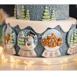 Moule en Silicone Boule à Neige de Noël Karen Davies