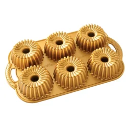 Moule Mini Bundt Brilliance (x6) Gold Nordic Ware