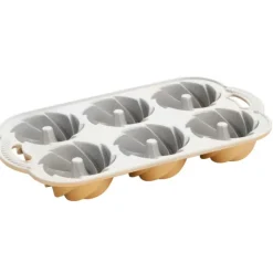 Moule Mini Bundt Héritage (x6) Gold Nordic Ware