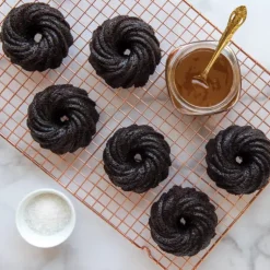 Moule Mini Bundt Tourbillon (x6) Gold Nordic Ware