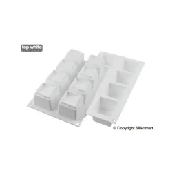 Moule Silicone 8 Cubes Kuadro 6 x 6 cm 150ml SilikoMart Professional