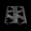 Moule Silicone 6 Cœurs Bombés 7,5 x 6,5 cm Flexipan Demarle