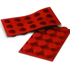 Moule Silicone 15 Cylindres 4 cm x H 2 cm Silikomart