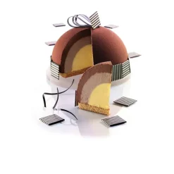 Moule Silicone 12 Demi-Sphères 11,5 x H 5,75 cm Silikomart Professional