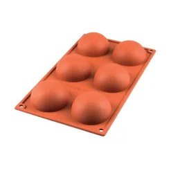 Moule Silicone 6 Demi-sphères 7 cm x H 3,5 cm Silikomart