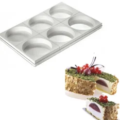 Moule silicone 6 empreintes rondes Ø180 mm Silikomart