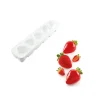 Moule Silicone 5 Fraises 120 ml Silikomart Professional