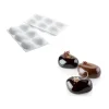 Moule Silicone 6 Galets 8,7 x 6,3 cm 110ml SilikoMart Professional