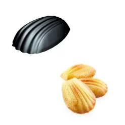 Moule Silicone 78 Madeleines 4,65 x 3,3 x 1,45 cm 11ml SilikoMart Professional