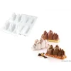 Moule Silicone 6 Montagnes Tre Cime 120 ml Silikomart Professional