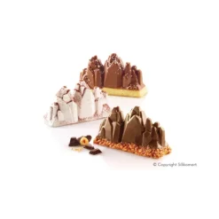 Moule Silicone 6 Montagnes Tre Cime 120 ml Silikomart Professional