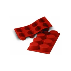 Moule Silicone 8 Ovales 7,5 x 5,5 cm Silikomart