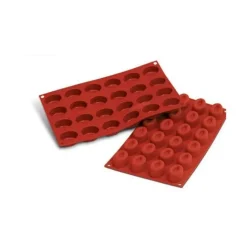 Moule Silicone 24 Savarins Ovales 4,4 x 3,2 cm Silikomart