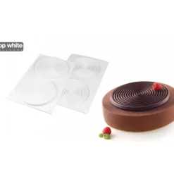 Moule Silicone 2 Tourbillons 100ml Grand Modèle Silikomart Professional