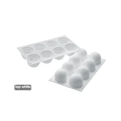 Moule Silicone 8 Truffes Ø 5,2 cm Silikomart Professional