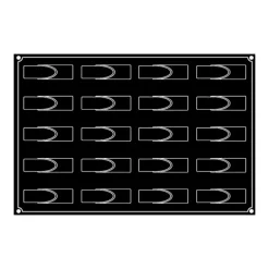 Moule Silicone Bande Ronde 12 x 3,3 cm x H 3,2 cm (x20) Pavoflex