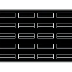 Moule Silicone Bande Vague 12 x 3,5 cm x H 3,6 cm (x20) Pavoflex