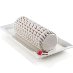 Moule Silicone Bûche avec Quenelles Silikomart 3D Design