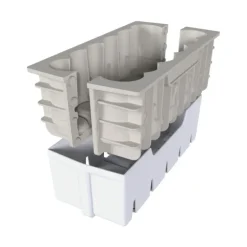 Moule Silicone Bûche Bougies 21,9 x 8,9 x H 7,6 cm Silikomart